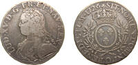France 120 Sols France Kingdom 1726 O 1 Écu - Louis XV Silver (.917) Riom Mint (908351) 29.1g VF Dy royales 1675 GadR 321 KM 486 Ciani 2117 -
