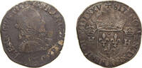 France 1 Teston France Kingdom 1575 K Teston - Henry III (1st type) Silver (.898) Bordeaux Mint 9.4g VF Dy royales 1126b -