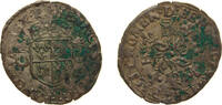 France 12 Deniers France Kingdom 1552 Douzain - Henri II (2nd type) Billon (Ag .292) 2.6g AU Dy royales 1001 -