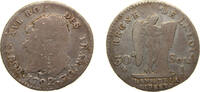 France 30 Sols France Kingdom 1792 I 30 Sols - Louis XVI (FRANÇOIS) Silver (.666) Limoges Mint 9.5g VF Dy royales 1720 Gad 39 KM 606 Ciani 2241 -