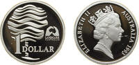 Australia 1 Dollar Australia Commonwealth 1993 1 Dollar - Elizabeth II (3rd Portrait - Landcare Australia - Silver Proof) Silver (.925) Canberra Mi -