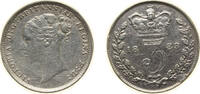 Great Britain 3 Pence Great Britain United Kingdom 1883 3 Pence - Victoria (1st portrait) Silver (.925) (4365900) 1.41g VF Cleaned KM 730 Sp 3914 Sp 3 -