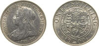 Great Britain 1 Shilling Great Britain United Kingdom 1900 1 Shilling - Victoria (3rd portrait; 'Old Head') Silver (.925) (10937500) 5.66g AU KM 780 Sp 3 -