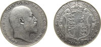Great Britain ½ Crown Great Britain United Kingdom 1904 ½ Crown - Edward VII Silver (.925) (709600) 14g VF KM 802 Sp 3980 -
