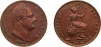 Great Britain 1 Farthing Great Britain United Kingdom 1837 1 Farthing - William IV Copper Royal Mint (Tower Hill) (3010500) 4.78g AU KM 705 Sp 3848 -