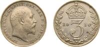 Great Britain 3 Pence Great Britain United Kingdom 1910 3 Pence - Edward VII Silver (.925) (4565000) 1.41g AU KM 797 Sp 3984 Sp 3987 -