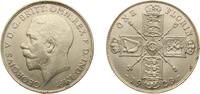 Great Britain 1 Florin Great Britain United Kingdom 1923 1 Florin - George V (2nd issue) Silver (.500) (21546500) 11.31g XF KM 817a Sp 4022 -