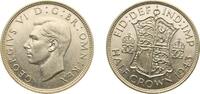 Great Britain ½ Crown Great Britain United Kingdom 1943 ½ Crown - George VI (1st type) Silver (.500) (15462800) 14.14g AU KM 856 Sp 4080 -