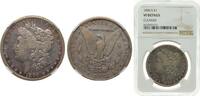 United States 1 Dollar United States Federal republic 1896 1 Dollar Morgan Dollar Silver (.900) (.100 copper) Philadelphia Mint (9967000) 26.73g NGC -