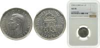 Great Britain 6 Pence Great Britain United Kingdom 1945 6 Pence - George VI (1st coinage) Silver (.500) Royal Mint (Tower Hill) (39939200) 2.83g NGC A -