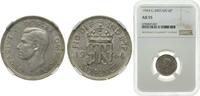 Great Britain 6 Pence Great Britain United Kingdom 1944 6 Pence - George VI (1st coinage) Silver (.500) Royal Mint (Tower Hill) (37952600) 2.83g NGC A -