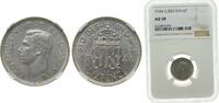 Great Britain 6 Pence Great Britain United Kingdom 1944 6 Pence - George VI (1st coinage) Silver (.500) (37952600) 2.83g NGC AU 58 KM 852 Sp 4084 -