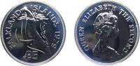 Falkland Islands 5 Pounds Falkland Islands British Overseas Territory 1979 5 Pounds - Elizabeth II (Conservation; Silver Issue) Silver (.925) (3998) 28.28 -