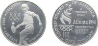 United States 1 Dollar United States Federal republic 1996 P 1 Dollar (Atlanta Olympics - Tennis) Silver (.900) Philadelphia Mint (92016) 26.73g PF KM -