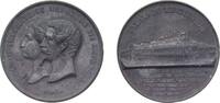 France Medal France Second Empire 1855 Medal - Napoleon III (Industrial Palace Medal, North Hall) zinc 15.8g AU -