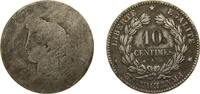 France Medal France Third Republic ND Medal - 10 Centimes Tin 9.35g VF -