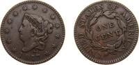 United States 1 Cent United States Federal republic 1817 1 Cent Liberty Head / Matron Head (Type 1) Copper Philadelphia Mint (3948400) 10.75g XF KM -
