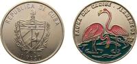 Cuba 1 Peso Cuba Second Republic 1994 1 Peso (Flamingos) Nickel plated steel ((NBS) Colorized reverse) Havana Mint (12000) 12.7g BU KM 498 -