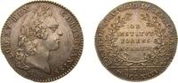 France Jeton France Kingdom 1776 Jeton - Académie de Normandie Silver 8.4g AU -