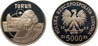 Poland 5000 Złotych Poland People's Republic 1989 MW 5000 Złotych (Toruń) Silver (.750) Warsaw Mint (20000) 16.5g PF Y 191 Fischer Po K059 ParM 359 -
