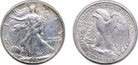 United States ½ Dollar United States Federal republic 1941 D ½ Dollar Walking Liberty Half Dollar Silver (.900) Denver Mint (11200000) 12.55g XF KM 1 -