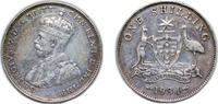 Australia 1 Shilling Australia Commonwealth 1934 1 Shilling - George V Silver (.925) Royal Mint (Tower Hill) (480000) 5.6g XF KM 26 -