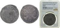 Low countries feudal 1 Patagon Low countries feudal Duchy of Brabant 1695 1 Patagon - Charles II (Antwerp) Silver (.873) 28.1g NGC AU 58 GH 350-1b-II KM 107 Va -