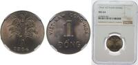 Vietnam 1 Đồng Vietnam South Vietnam Military Revolutionary Council 1964 1 Đồng Copper-nickel (75% Copper, 25% Nickel) (190000000) 4g NGC MS 64 -