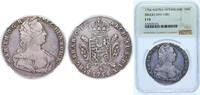 Belgium 1 Ducaton Belgium Austrian Netherlands 1754 1 Ducaton - Maria Theresia Silver Bruges Mint 33.2g NGC F 15 KM 8 Her 1893 Her 1898 -