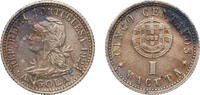 Angola 5 Centavos Angola Portuguese colony 1927 5 Centavos / 1 Macuta Nickel brass (2002600) 1.4g AU KM 66 -