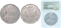 Austria 1 Thaler Austria Archduchy of Austria 1760 1 Thaler - Maria Theresia (Hall) Silver (.875) 28.82g NGC AU KM 1742 -