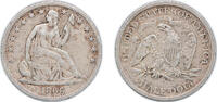 United States ½ Dollar United States Federal republic 1866 S ½ Dollar Seated Liberty Half Dollar (with motto) Silver (.900) San Francisco Mint (99400 -