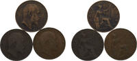 Great Britain ½ Penny Great Britain United Kingdom Edward VII 1903/1904/1906 ½ Penny 3 Lots -