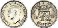 Great Britain 6 Pence Great Britain United Kingdom George VI 1937 6 Pence 1st coinage -