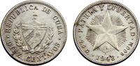 Cuba 10 Centavos Cuba First Republic 1948 10 Centavos -