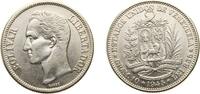 Venezuela 2 Bolívares Venezuela United States 1945 2 Bolívares Silver (.835) (Copper .165) Philadelphia Mint (3000000) 10g AU Y 23a -