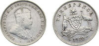 Australia 3 Pence Australia Commonwealth 1910 3 Pence - Edward VII Silver (.925) Royal mint (Tower Hill) (2536000) 1.41g VF KM18 -