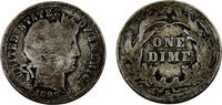 United States 10 Cents United States 1899 S 10 Cents Barber Dime -