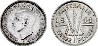Australia 3 Pence Australia Commonwealth George VI 1944 S 3 Pence -