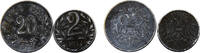 Austria 2 Heller, 20 Heller Austria Austro-Hungarian Empire Karl I 1917 2 Heller, 20 Heller 2 Lots -