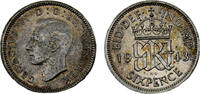 Great Britain 6 Pence Great Britain United Kingdom George VI 1943 6 Pence -