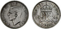 Great Britain 6 Pence Great Britain United Kingdom George VI 1944 6 Pence -