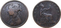 Great Britain ½ Penny Great Britain 1887 ½ Penny - Victoria (2nd portrait; 2nd type) Bronze Royal Mint (Tower Hill) (10701305) 5.67g VF KM754 Sp3956 S -