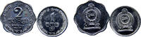 Sri Lanka 1 Cent, 2 Cents Sri Lanka Democratic Socialist Republic 1978 1 Cent, 2 Cents 2 Lots -