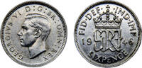 Great Britain 6 Pence Great Britain United Kingdom George VI 1946 6 Pence -