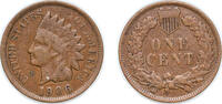 United States 1 Cent United States Federal republic 1906 1 Cent Indian Head Cent Bronze (.950 copper, .050 tin and zinc) (96020530) 3.11g VF KM 90a -