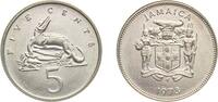 Jamaica 5 Cents Jamaica Commonwealth 1972 FM 5 Cents (Narrow legend; non-magnetic) Copper-nickel The Franklin Mint 2.8g BU KM 53 -