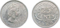 Seychelles 25 Cents 1969 Seychelles 1969 25 Cents - Elizabeth II (1st po... 5.16 US$ Tax included +  16.42 US$ shipping