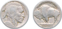 United States 5 Cents United States Federal republic 1927 5 Cents Buffalo Nickel (flat ground) Copper-nickel (37981000) 5g VF KM 134 Schön 132 -