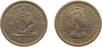 Eastern Caribbean States 10 Cents Eastern Caribbean States 1955 10 Cents - Elizabeth II (1st portrait) Copper-nickel (75% Copper, 25% Nickel) Royal Mint (Tower Hi -